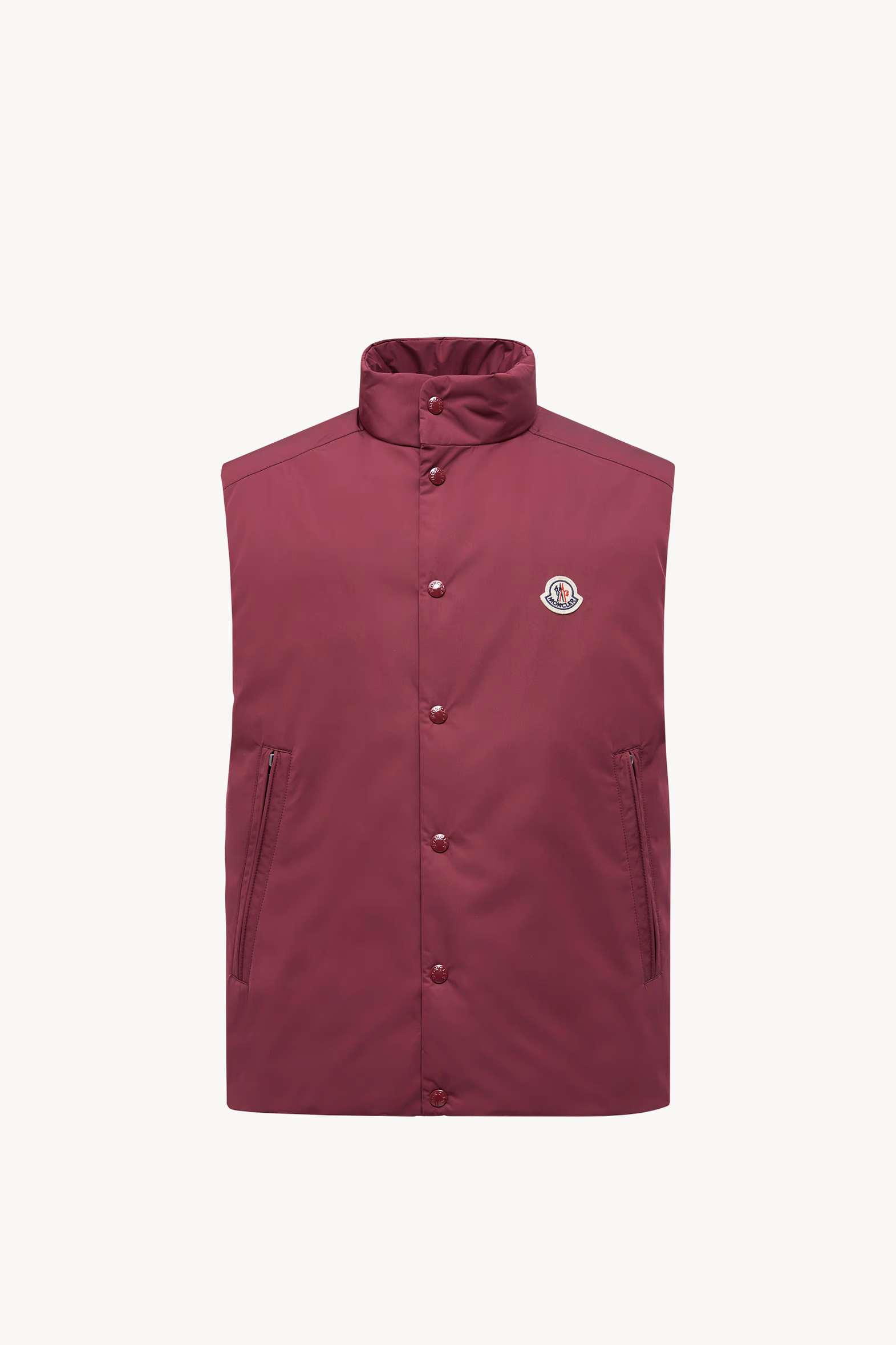 Chaleco plumífero corto Pilat Hombre Burdeos Moncler 2